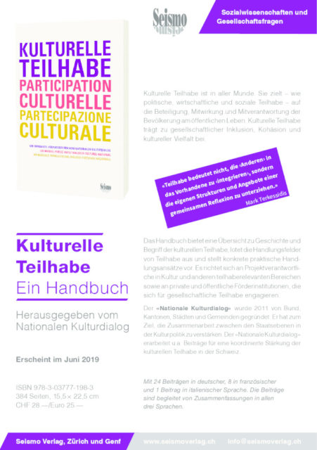 thumbnail of Flyer Seismo Handbuch Kulturelle Teilhabe d_f_i
